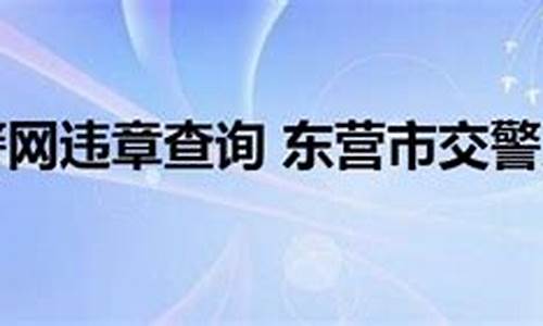 东营交警支队违章查询_东营交警支队违章查